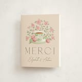 "A Baby Is Brewing" - Baby Shower Thank You Cards in Framboise by Jamie Alexander - Front
