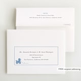 "Simply Classic" - Baby Shower Thank You Cards in Sky by Melinda Denison - FREE Recipient Addressing