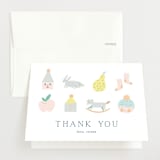 "Trellis" - Baby Shower Thank You Cards in Hunter by Eve Schultz - Front