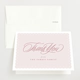 "Sweet scallop" - Baby Shower Thank You Cards in Ballerina by Lea Delaveris - Front