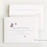 "Butterfly Florals" - Baby Shower Thank You Cards in Daffodil by Baumbirdy - FREE Recipient Addressing