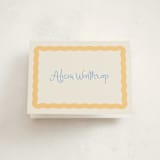 "Augusta" - Baby Shower Thank You Cards in Melon by Megan Davis - Front