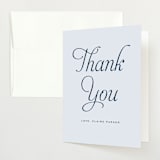 "Modernne" - Baby Shower Thank You Cards in Powder by Carolyn MacLaren - Front