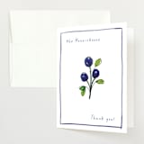"Blue Bells" - Baby Shower Thank You Cards in Cornflower by Mere Paper - Front