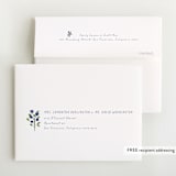 "Blue Bells" - Baby Shower Thank You Cards in Cornflower by Mere Paper - FREE Recipient Addressing