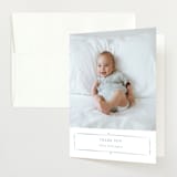"Vintage Whimsy" - Baby Shower Thank You Cards in Bluebell by Corinne Malesic - Front