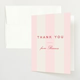 "Campania" - Baby Shower Thank You Cards in Fragola by Megan Davis - Front