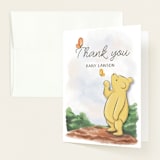"Vintage Winnie the Pooh Baby Shower Invite" - Baby Shower Thank You Cards in Honey by The Savage Label - Front