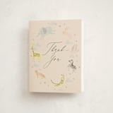 "Little Wild One" - Baby Shower Thank You Cards in Sand by Hannah Williams - Front