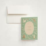 "Garden animals" - Baby Shower Thank You Cards in Mint by Jennifer Wick - Card with Envelope