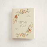 "Whimsical Frame" - Baby Shower Thank You Cards in Creamery by Vera Lim - Front