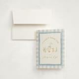 "Vintage goose" - Baby Shower Thank You Cards in Sky by Creo Study - Card with Envelope