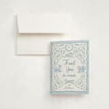 "Folk woodland" - Baby Shower Thank You Cards in Sky by Creo Study - Card with Envelope