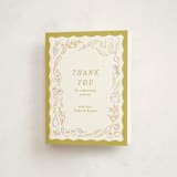 "Veggie Patch" - Baby Shower Thank You Cards in Olive by Natalie Rae - Front