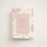"Baby Toile" - Baby Shower Thank You Cards in Blush by Teju Reval - Front