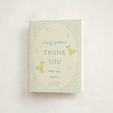 "Sweet Peeps" - Baby Shower Thank You Cards in Robin’s Egg by Sarah Rosenthal - Front