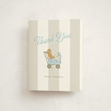 "Preppy Pup" - Baby Shower Thank You Cards in Bluebird by Susan Zinader - Front