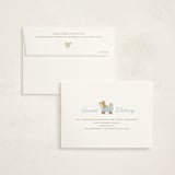 "Preppy Pup" - Baby Shower Thank You Cards in Bluebird by Susan Zinader - FREE Recipient Addressing
