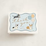 "Party Puppies" - Baby Shower Thank You Cards in Fur by Erin German - Front