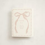 "Framed Bow" - Baby Shower Thank You Cards in Blush by Baumbirdy - Front