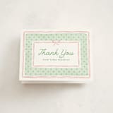 "Polka Dot Frame" - Baby Shower Thank You Cards in Strawberry by Erin German - Front