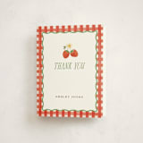 "So Berry Sweet" - Baby Shower Thank You Cards in Strawberry by Itsy Belle Studio - Front