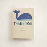 "Whale Hello" - Baby Shower Thank You Cards in Sea by Harriet Richter - Front