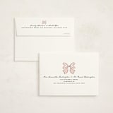"Antique Rattle" - Baby Shower Thank You Cards in Rose by Gwen Bedat - FREE Recipient Addressing