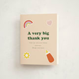 "Scout Badges" - Baby Shower Thank You Cards in Sunshine by Hudson meet Rose - Front