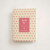 "Build a Library" - Baby Shower Thank You Cards in Peony by Ilene Guy - Front