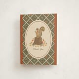 "Nuts for Baby" - Baby Shower Thank You Cards in Pumpkin by Jackie Crawford - Front