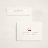 "Classic Cherries" - Baby Shower Thank You Cards in Bing Cherry by Charter Oaks Creative - FREE Recipient Addressing