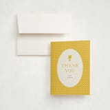 "Hummingbird Garden" - Baby Shower Thank You Cards in Saffron by Eve Schultz - Card with Envelope