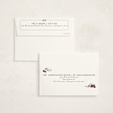 "Bonjour" - Baby Shower Thank You Cards in Blueberry by Kate Ahn - FREE Recipient Addressing