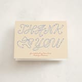 "Ribbon of Joy" - Baby Shower Thank You Cards in Citrus Sky by Zove Ahhh - Front
