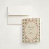 "Botanical maximalism" - Baby Shower Thank You Cards in Poppy by Creo Study - Card with Envelope
