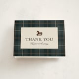 "Wesley" - Baby Shower Thank You Cards in Juniper by Kate Ahn - Front
