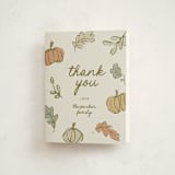 "Vintage Autumn" - Baby Shower Thank You Cards in Natural by Kelly Watkins - Front