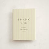 "stitched lines" - Baby Shower Thank You Cards in Blush by Ellen Schlegelmilch - Front
