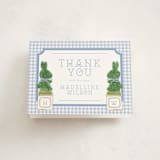 "Topiary" - Baby Shower Thank You Cards in Periwinkle by Jenna Holcomb - Front