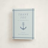 "Ahoy" - Baby Shower Thank You Cards in Sea by Brynne Foster - Front