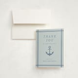 "Ahoy" - Baby Shower Thank You Cards in Sea by Brynne Foster - Card with Envelope