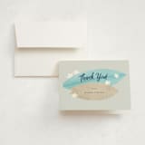 "Surf baby" - Baby Shower Thank You Cards in Pebble by Adelyn T. - Card with Envelope