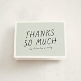 "Bring diapers" - Baby Shower Thank You Cards in Mint by Lea Delaveris - Front