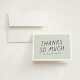 "Bring diapers" - Baby Shower Thank You Cards in Mint by Lea Delaveris - Card with Envelope