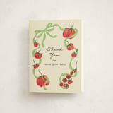 "Petit Pomodoro" - Baby Shower Thank You Cards in Lime by Jackie Crawford - Front