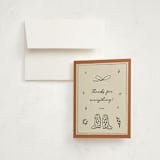 "El Ranchero" - Baby Shower Thank You Cards in Rust by Ani Somi - Card with Envelope
