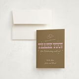 "Cowgirl on the Way!" - Baby Shower Thank You Cards in Cocoa by Maggie Daugherty - Card with Envelope