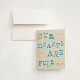 "Oh Baby It's Time" - Baby Shower Thank You Cards in Blueberry by Kartika Paramita - Card with Envelope