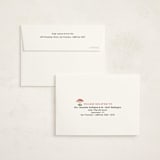 "Little Mushroom" - Baby Shower Thank You Cards in Berry by Ilene Guy - FREE Recipient Addressing